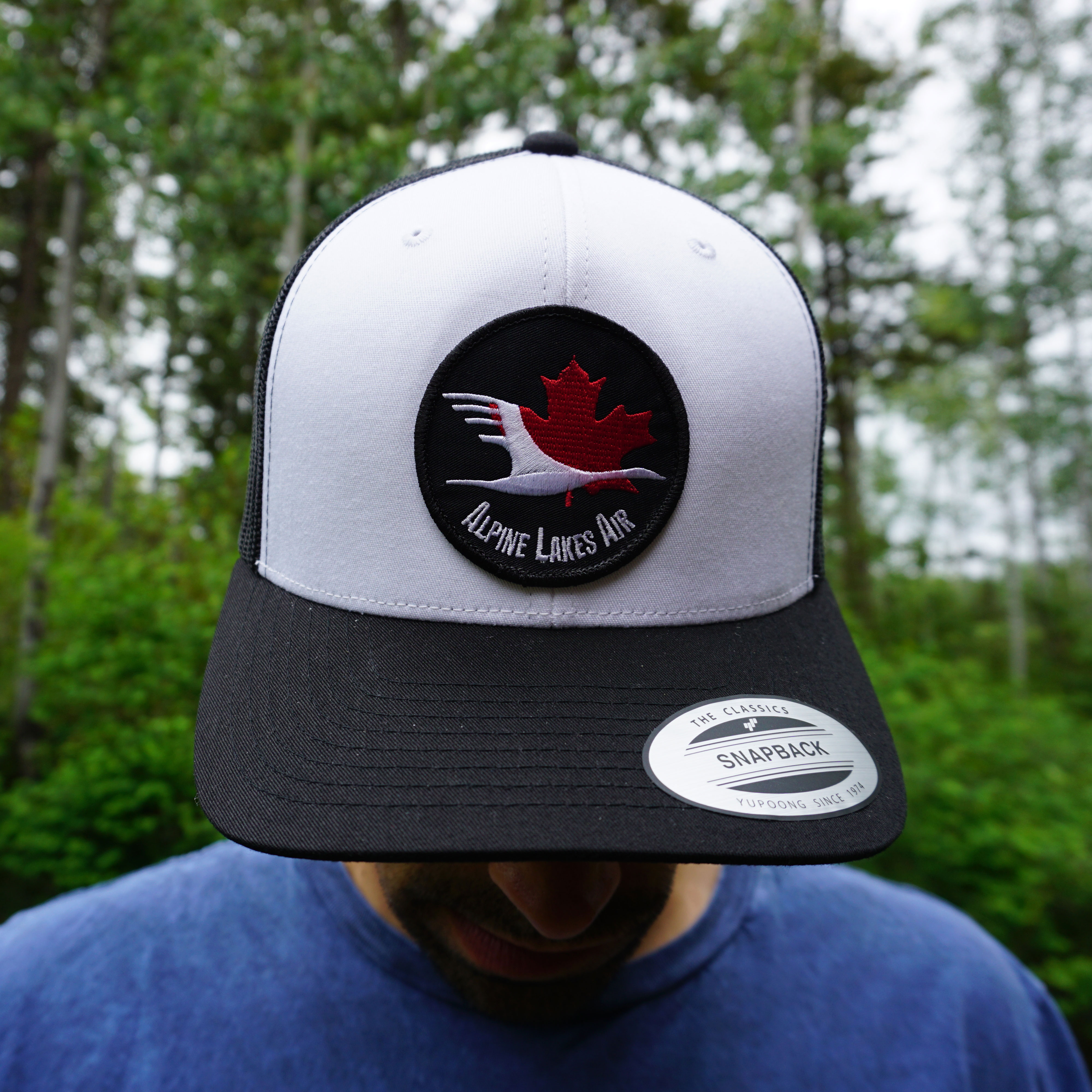 Hat – Black / Black Trucker – Alpine Lakes Air